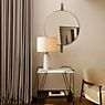 Gubi Gravity Table Lamp shade linen/base marble grey - 49 cm application picture