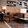 Gubi Gravity Table Lamp shade linen/base marble white - 65 cm application picture