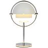 Gubi Multi-Lite Lampada ricaricabile cromo/bianco