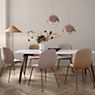 Gubi Multi-Lite Pendant Light brass/pink - ø36 cm application picture