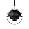 Gubi Multi-Lite Pendelleuchte messing/schwarz - ø36 cm