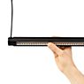 HAY Factor Linear Suspension LED noir - diffuser - 150 cm