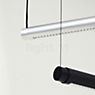 HAY Factor Linear, lámpara de suspensión LED negro - difusa - 150 cm