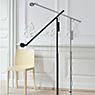 HAY Fifty-Fifty Floor Lamp LED black application picture