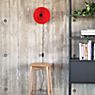 HAY Matin Wall Light LED bright red - ø38 cm application picture