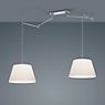 Helestra Certo Pendant Light with 2 lamps anthracite, round
