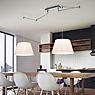 Helestra Certo Pendant Light with 2 lamps mocha - round application picture