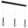 Helestra Kea Pendant Light LED 3 lamps black matt