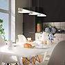 Helestra Pole Pendant Light LED 3 lamps nickel application picture