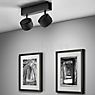 Helestra Pont Ceiling Light LED 2 lamps black matt