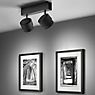 Helestra Pont Ceiling Light LED 2 lamps black matt