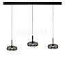 Helestra Sica Hanglamp LED 3-lichts zwart/goud - 22 cm