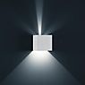 Helestra Siri Applique LED gris argenté - cube - 15 cm