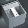 Helestra Siri Applique LED gris argenté - cube - 15 cm , Vente d'entrepôt, neuf, emballage d'origine