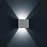 Helestra Siri, lámpara de pared LED negro mate - cubo - 15 cm