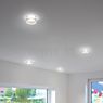 Helestra Ska recessed Ceiling Light LED glass part satined application picture