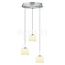 Hell Abby Hanglamp LED Cluster - 3-lichts aluminium mat