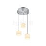 Hell Abby Hanglamp LED Cluster - 3-lichts aluminium mat