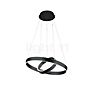 Hell Delta Pendant Light LED round - 2 lamps black