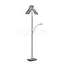 Hell Dual Floor Lamp LED nickel - with reading light