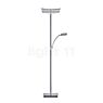 Hell Dual Floor Lamp LED nickel - with reading light