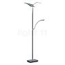 Hell Dual Floor Lamp LED nickel - with reading light