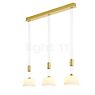 Hell Elegance Pendant Light LED 3 lamps brass matt