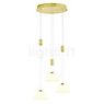 Hell Elegance Pendant Light LED Cluster - 3 lamps brass matt