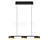 Hell Mesh Pendant Light LED 3 lamps black/gold