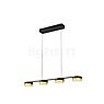 Hell Mesh Pendant Light LED 4 lamps black/gold