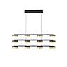 Hell Mesh Pendant Light LED 4 lamps black/gold