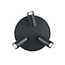 Hell Polo Ceiling Light 3 lamps black - round