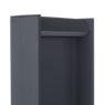 IP44.DE Slat Bollard Light LED black - The energy-efficient LED module is integrated into a flat oblong lamp head.