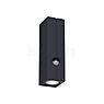 IP44.de Cut Wall light LED with Motion Detector black