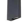 IP44.de Gap Y LED anthracite - The wedge-shaped diffuser focuses the light downwards.