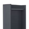 IP44.de Slat Bollard Light LED space grey , discontinued product - The energy-efficient LED module is integrated into a flat oblong lamp head.