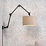 It's about RoMi Amsterdam Wall Light shade fabric - linen dark - reach 105 cm application picture