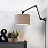 It's about RoMi Amsterdam Wall Light shade fabric - linen dark - reach 85 cm application picture