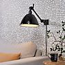 It's about RoMi Amsterdam Wall Light shade metal - black - reach 100 cm application picture