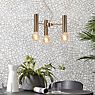 It's about RoMi Cannes Hanglamp 3-lichts goud productafbeelding