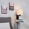 It's about RoMi Florence Wall Light linen bright - without reading light - with shade application picture