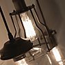 It's about RoMi Riga, lámpara de suspensión con rejilla de jaula negro , artículo en fin de serie