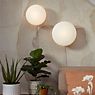It's about RoMi Sapporo Wall Light sand - ø28 cm application picture