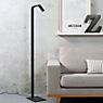 It's about RoMi Zurich, lámpara de pie LED negro - ejemplo de uso previsto
