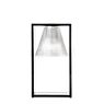 Kartell Light-Air Lampada da tavolo nero/vetro traslucido chiaro con motivo in rilievo