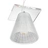 Kartell Light-Air Pendant light pink with embossed pattern , Warehouse sale, as new, original packaging