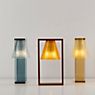 Kartell Light-Air Table lamp amber with embossed pattern