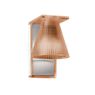 Kartell Light-Air, lámpara de pared ámbar con motivo en relieve