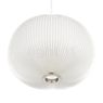Le Klint Lamella 1 white/gold - Direct light streams out of the bottom opening.