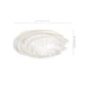 Dimensions du luminaire Le Klint Swirl Applique/Plafonnier blanc -  ø37 cm en détail - hauteur, largeur, profondeur et diamètre de chaque composant.